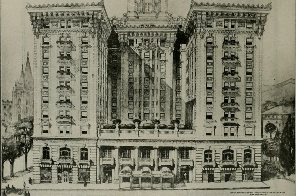 An illustration from The Architect & engineer of California and the Pacific Coast, 1905, leaf 191