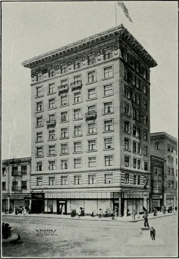 An illustration from The Architect & engineer of California and the Pacific Coast, 1905, leaf 281