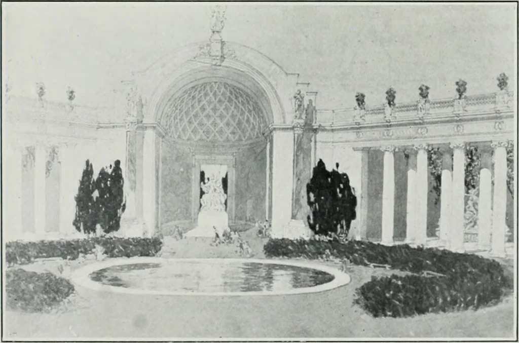 An illustration from The Architect & engineer of California and the Pacific Coast, 1905, leaf 424