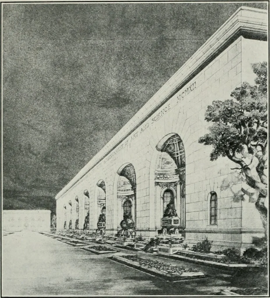 An illustration from The Architect & engineer of California and the Pacific Coast, 1905, leaf 60