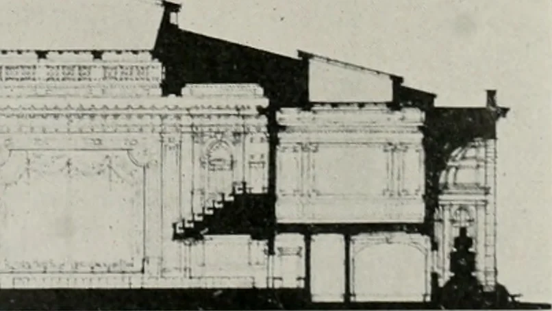An illustration from The Architect & engineer of California and the Pacific Coast, 1905, leaf 61