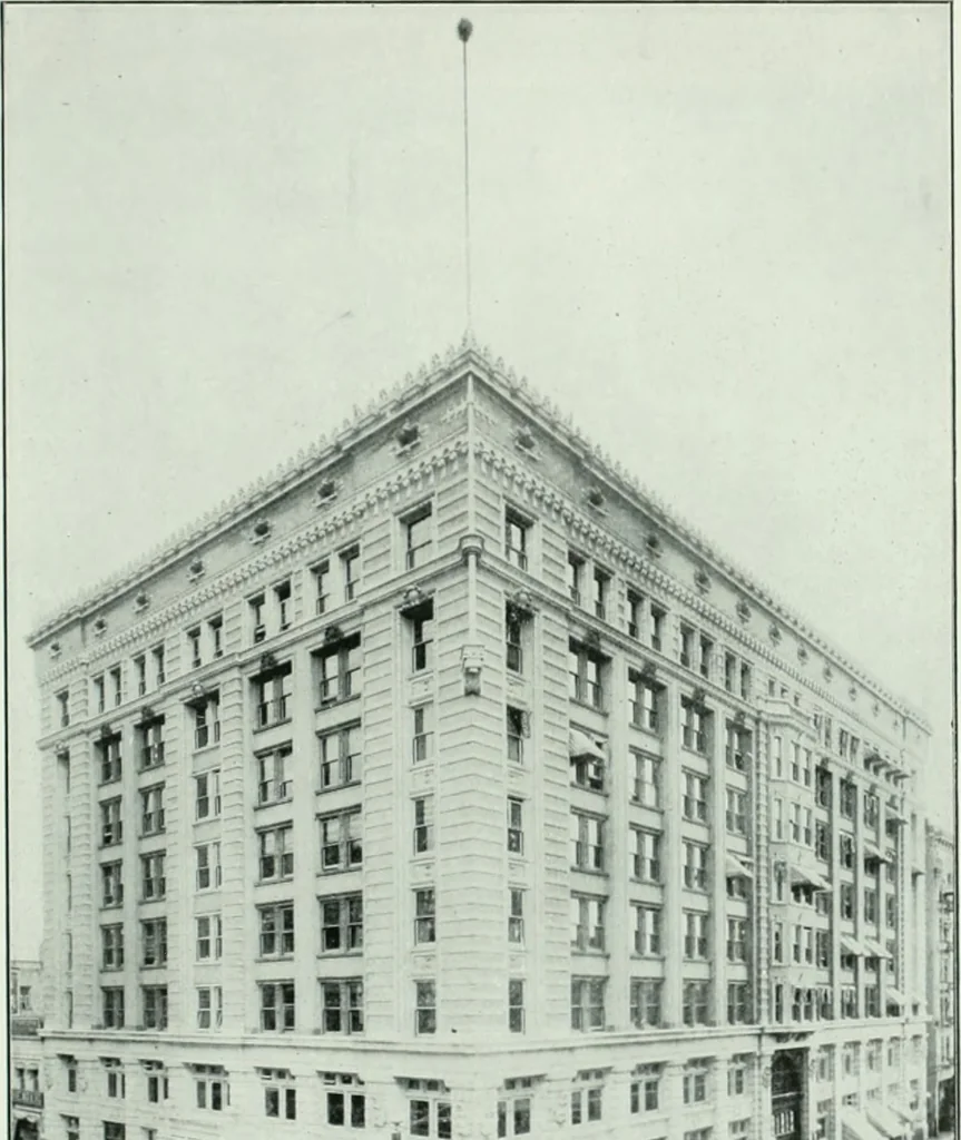 An illustration from The Architect & engineer of California and the Pacific Coast, 1905, leaf 100