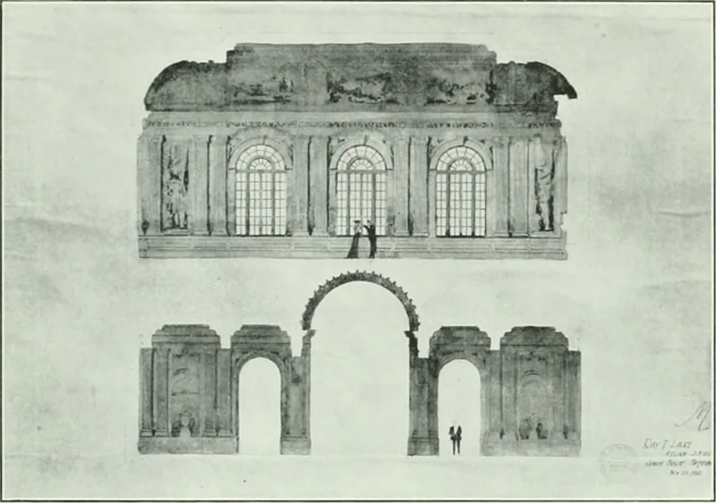 An illustration from The Architect & engineer of California and the Pacific Coast, 1905, leaf 108