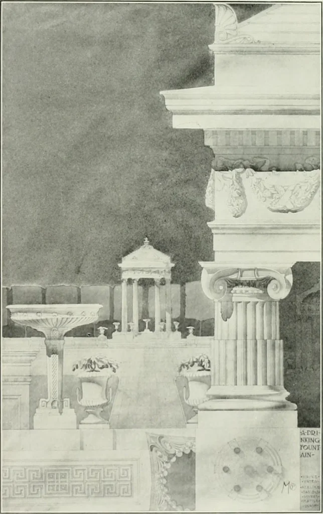 An illustration from The Architect & engineer of California and the Pacific Coast, 1905, leaf 109