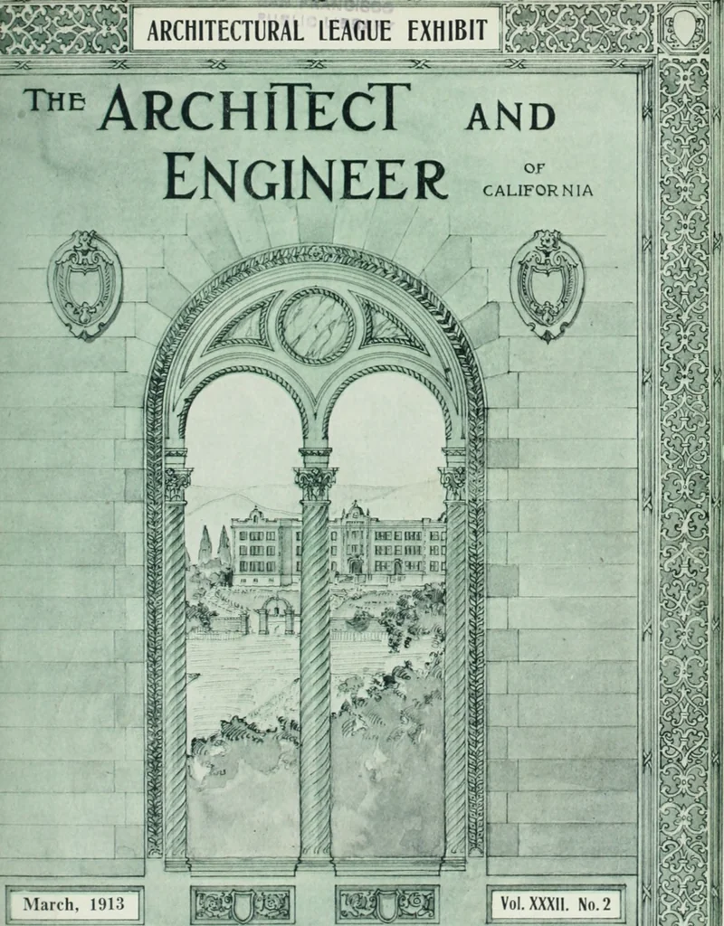 An illustration from The Architect & engineer of California and the Pacific Coast, 1905, leaf 188