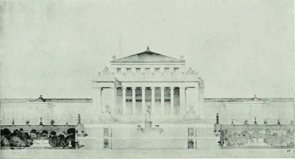 An illustration from The Architect & engineer of California and the Pacific Coast, 1905, leaf 246
