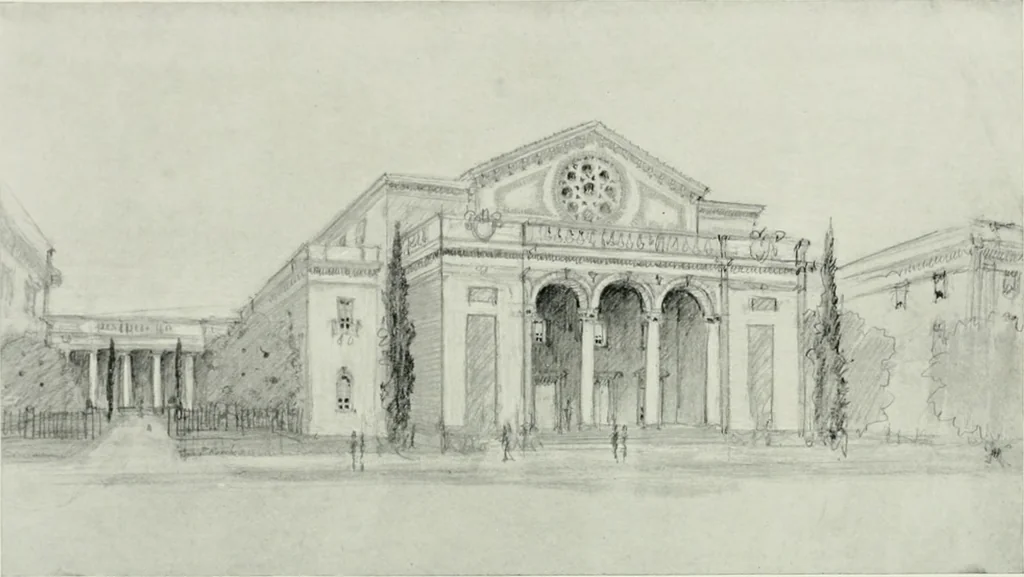 An illustration from The Architect & engineer of California and the Pacific Coast, 1905, leaf 249