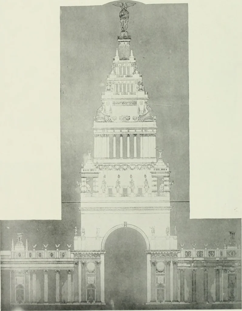 An illustration from The Architect & engineer of California and the Pacific Coast, 1905, leaf 253