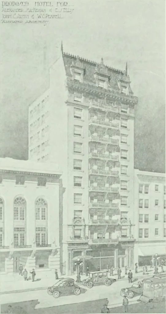 An illustration from The Architect & engineer of California and the Pacific Coast, 1905, leaf 260