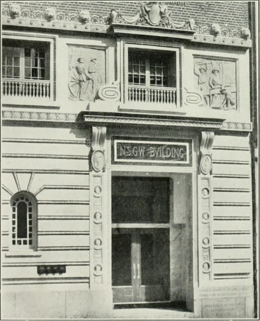 An illustration from The Architect & engineer of California and the Pacific Coast, 1905, leaf 427