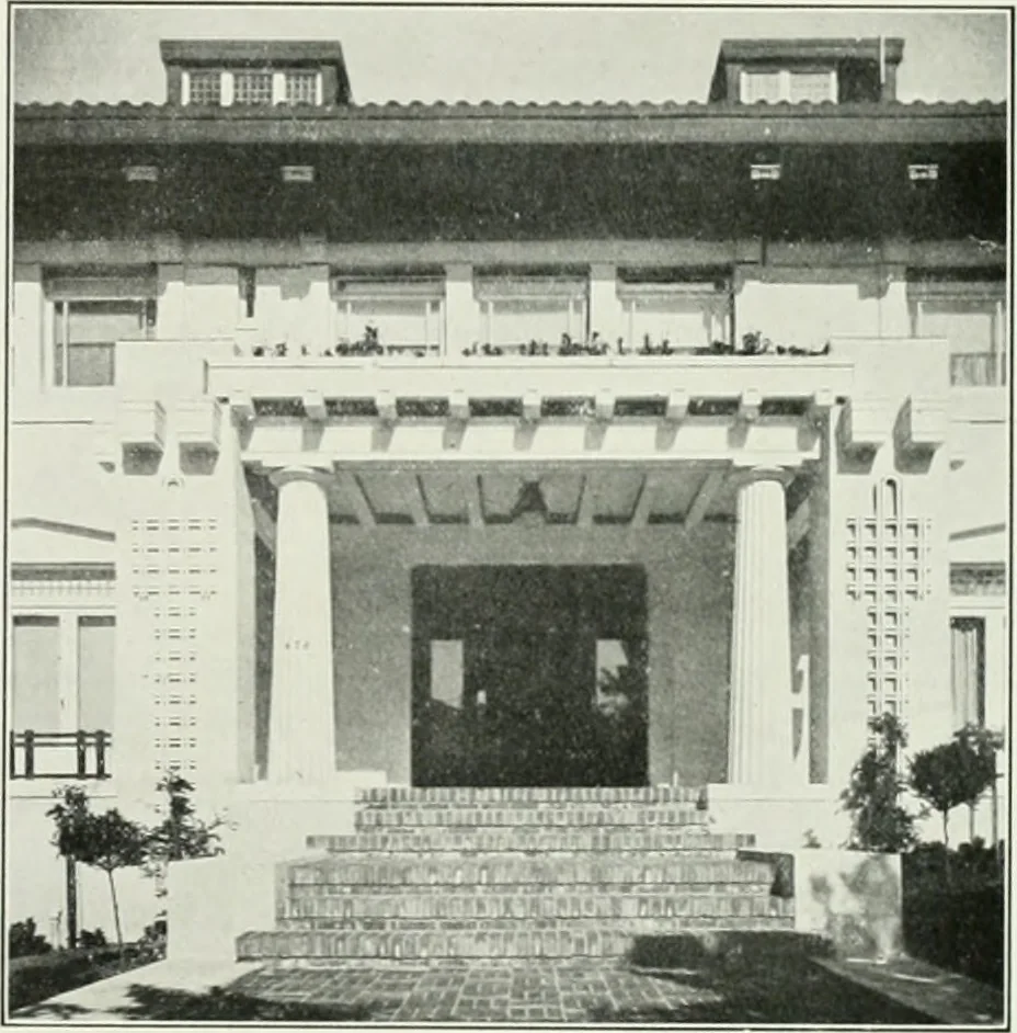 An illustration from The Architect & engineer of California and the Pacific Coast, 1905, leaf 447