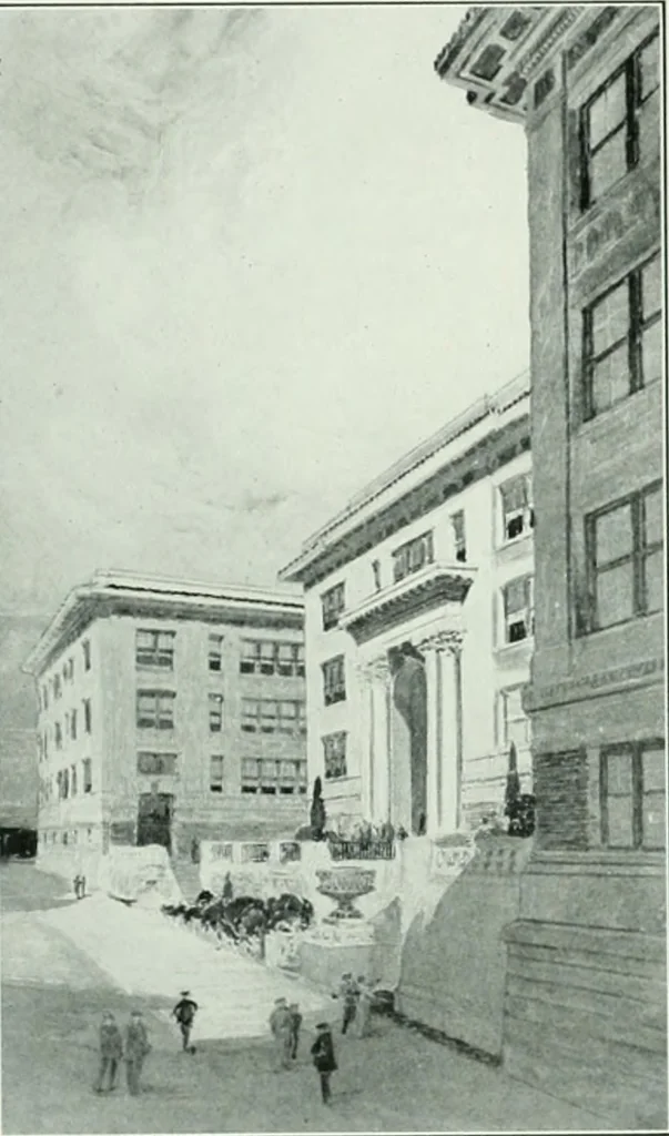 An illustration from The Architect & engineer of California and the Pacific Coast, 1905, leaf 448