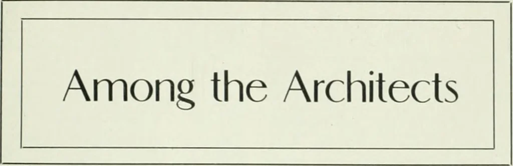 An illustration from The Architect & engineer of California and the Pacific Coast, 1905, leaf 478