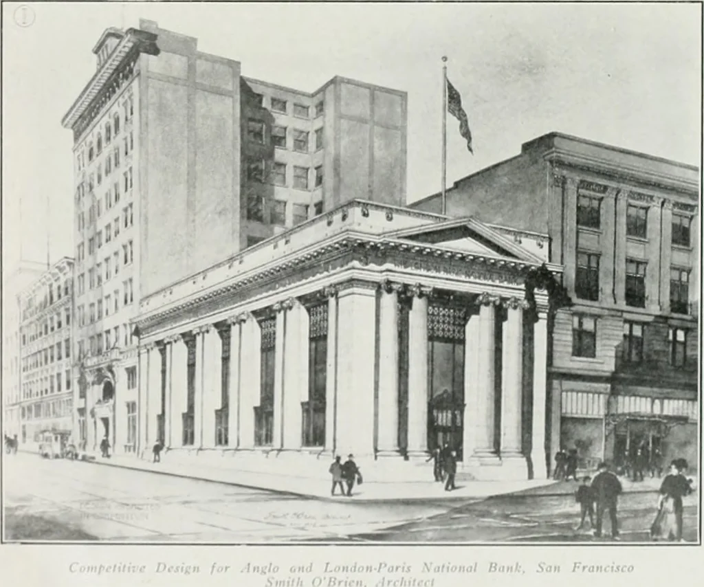 An illustration from The Architect & engineer of California and the Pacific Coast, 1905, leaf 77