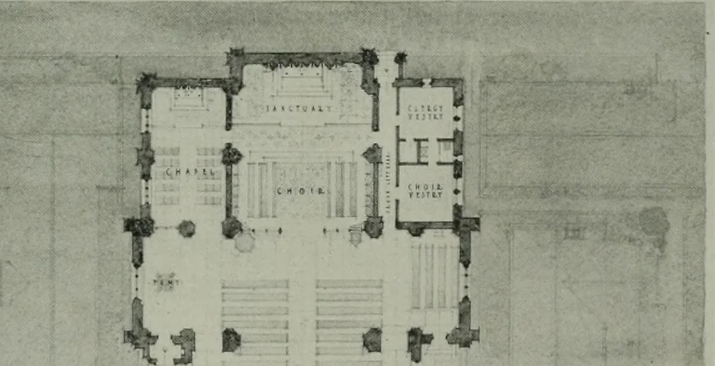 An illustration from The Architect & engineer of California and the Pacific Coast, 1905, leaf 110