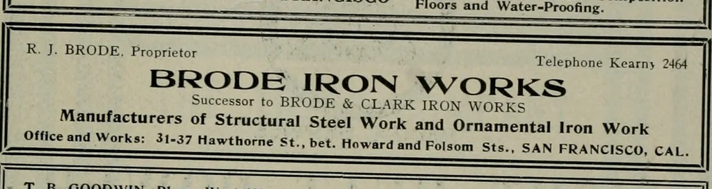 An illustration from The Architect & engineer of California and the Pacific Coast, 1905, leaf 166