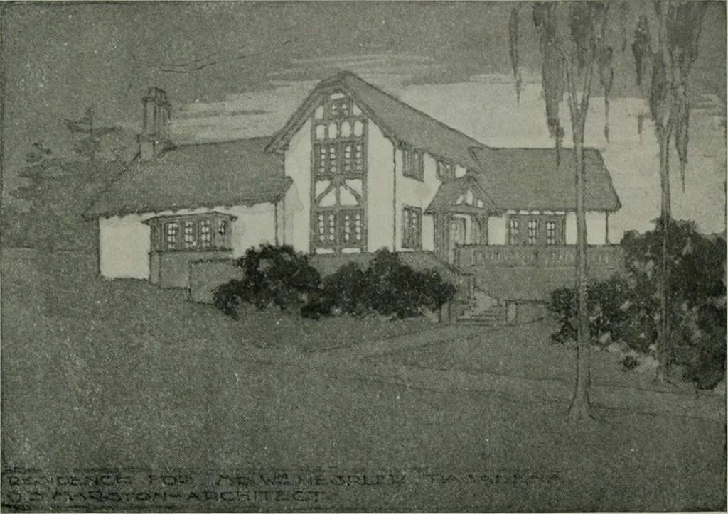 An illustration from The Architect & engineer of California and the Pacific Coast, 1905, leaf 250