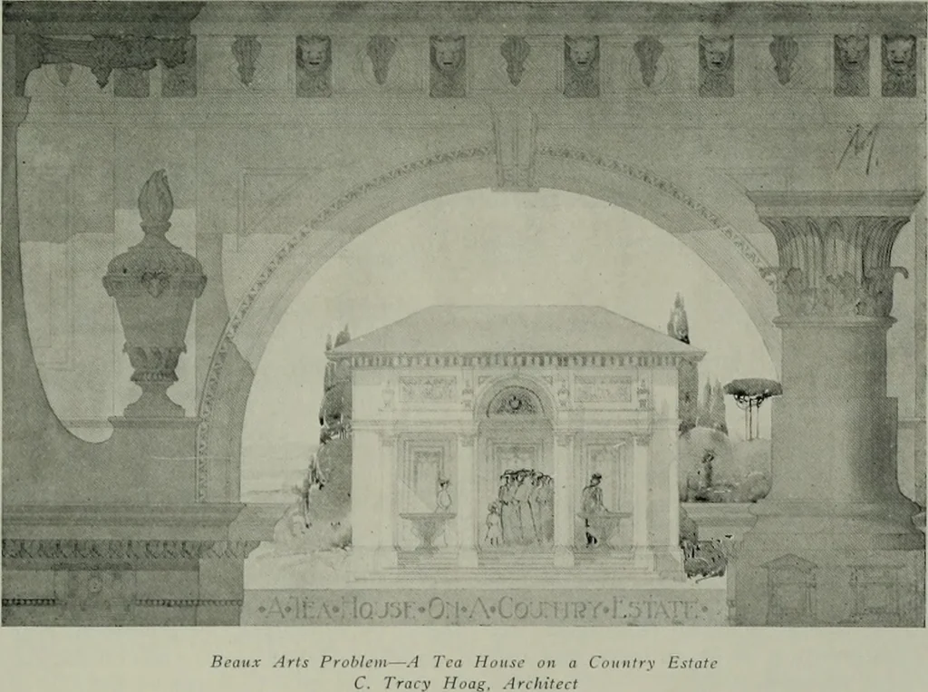 An illustration from The Architect & engineer of California and the Pacific Coast, 1905, leaf 256