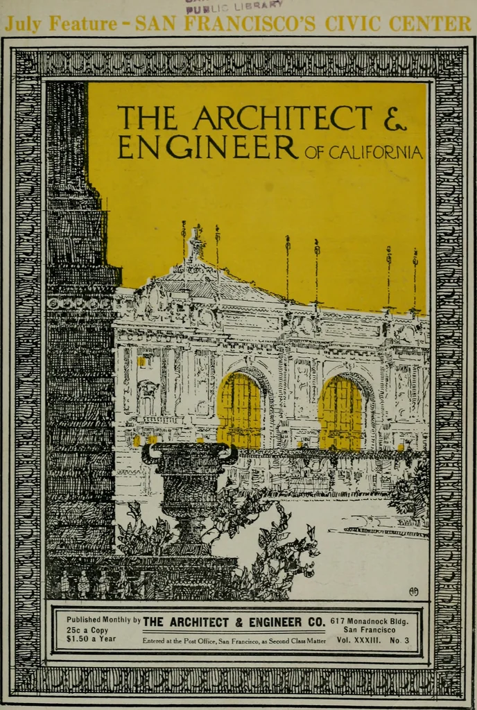 An illustration from The Architect & engineer of California and the Pacific Coast, 1905, leaf 368