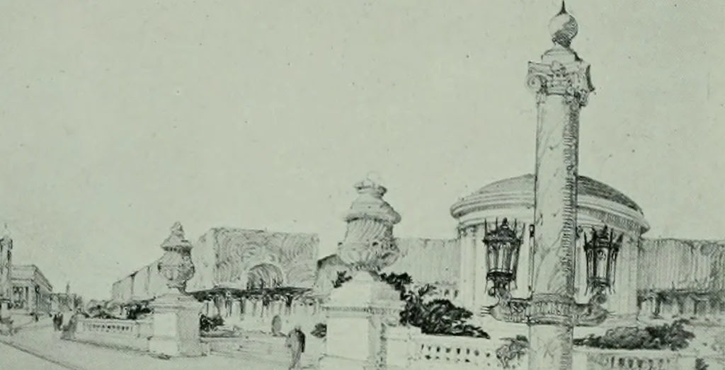 An illustration from The Architect & engineer of California and the Pacific Coast, 1905, leaf 419