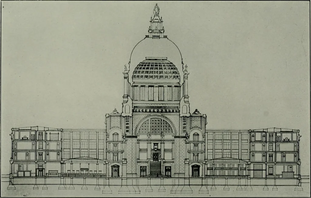 An illustration from The Architect & engineer of California and the Pacific Coast, 1905, leaf 422