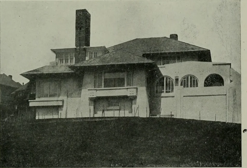 An illustration from The Architect & engineer of California and the Pacific Coast, 1905, leaf 436