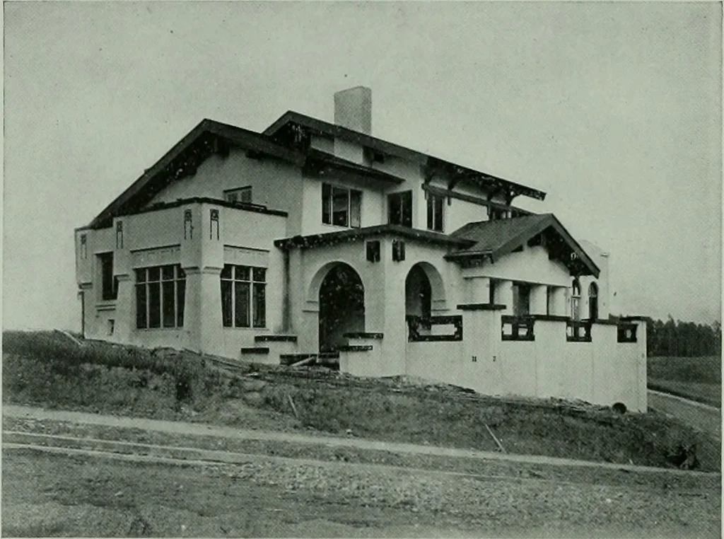 An illustration from The Architect & engineer of California and the Pacific Coast, 1905, leaf 439