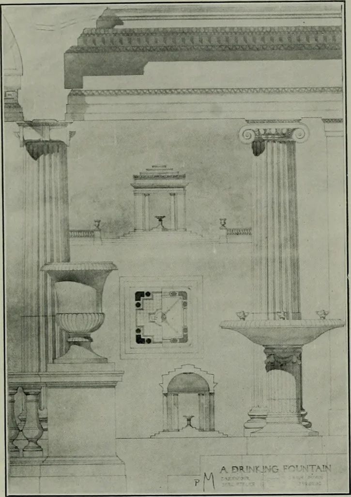 An illustration from The Architect & engineer of California and the Pacific Coast, 1905, leaf 448