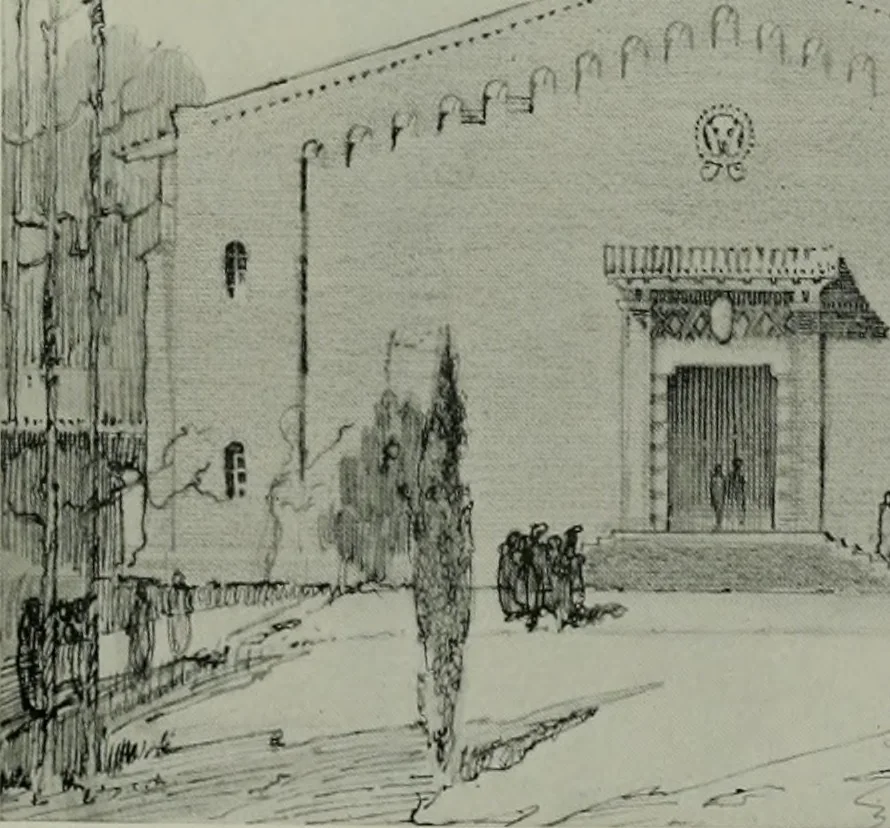 An illustration from The Architect & engineer of California and the Pacific Coast, 1905, leaf 450