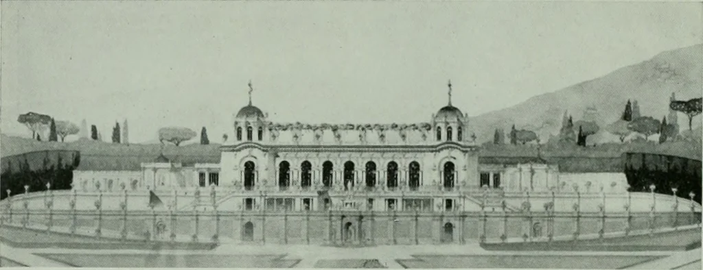 An illustration from The Architect & engineer of California and the Pacific Coast, 1905, leaf 451