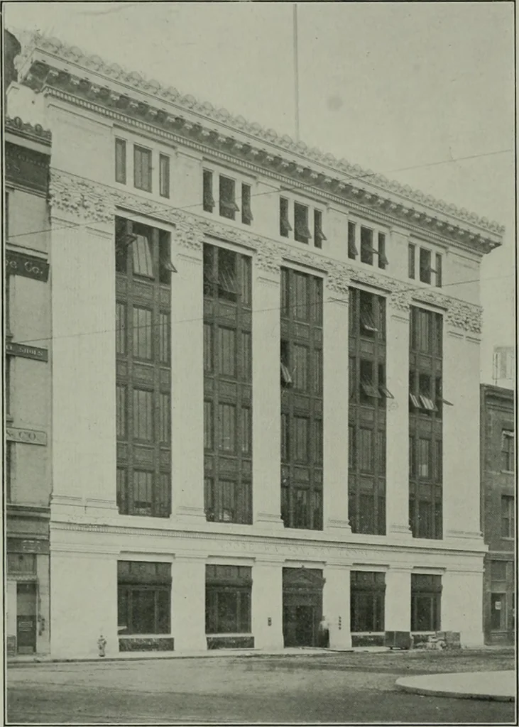 An illustration from The Architect & engineer of California and the Pacific Coast, 1905, leaf 60