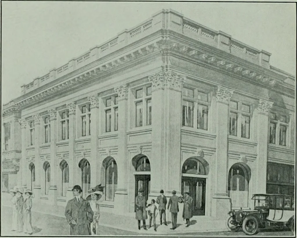 An illustration from The Architect & engineer of California and the Pacific Coast, 1905, leaf 65