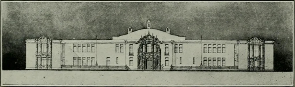 An illustration from The Architect & engineer of California and the Pacific Coast, 1905, leaf 76