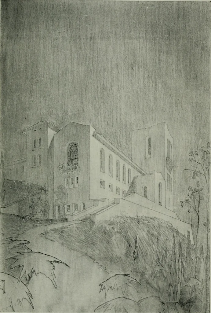 An illustration from The Architect & engineer of California and the Pacific Coast, 1905, leaf 84