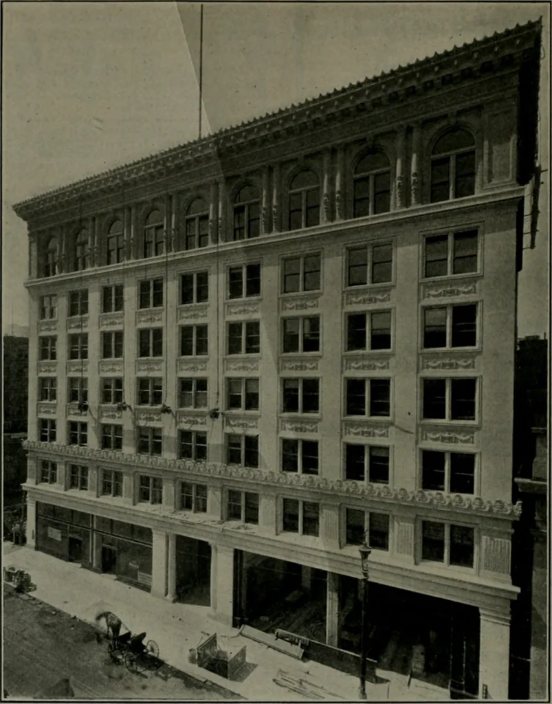An illustration from The Architect & engineer of California and the Pacific Coast, 1905, leaf 151