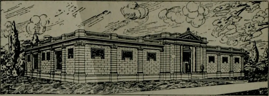 An illustration from The Architect & engineer of California and the Pacific Coast, 1905, leaf 153