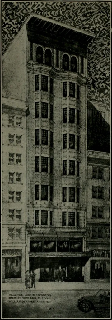 An illustration from The Architect & engineer of California and the Pacific Coast, 1905, leaf 169