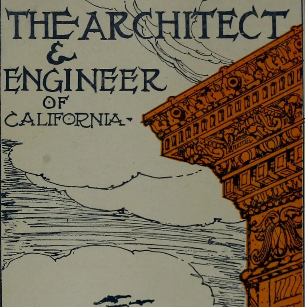 An illustration from The Architect & engineer of California and the Pacific Coast, 1905, leaf 182