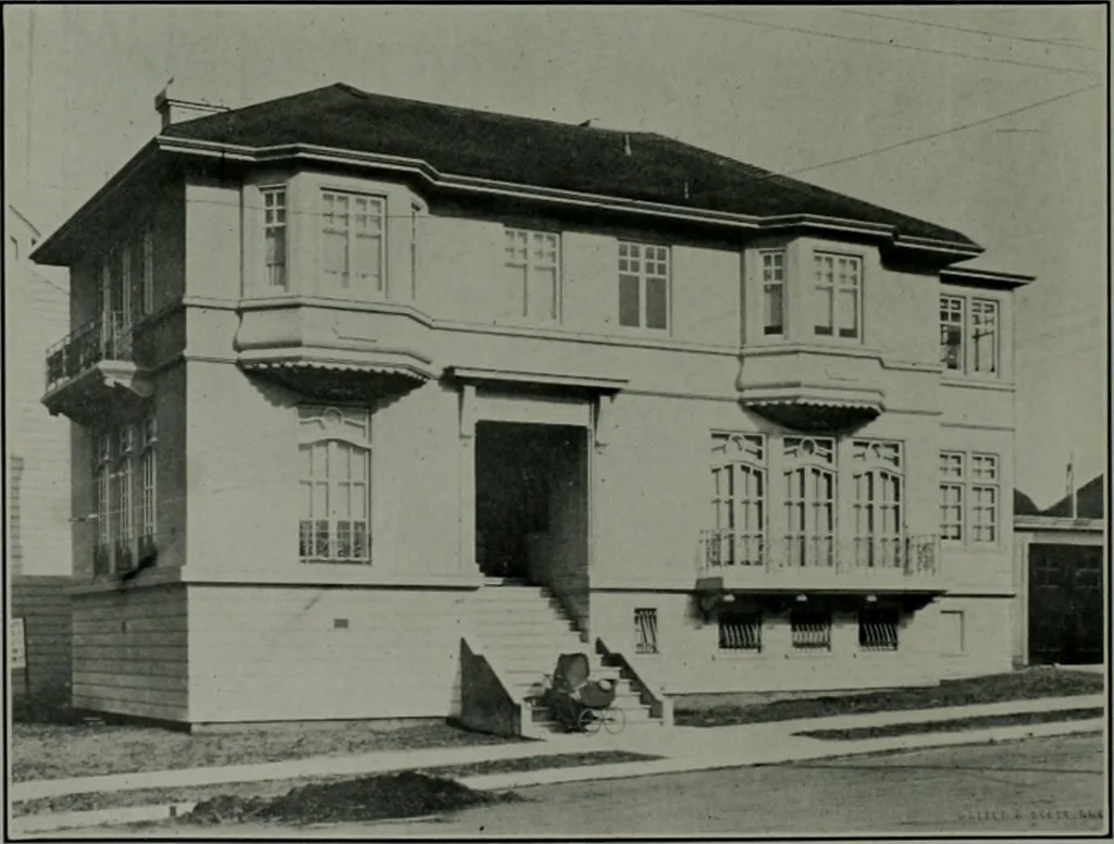 An illustration from The Architect & engineer of California and the Pacific Coast, 1905, leaf 239