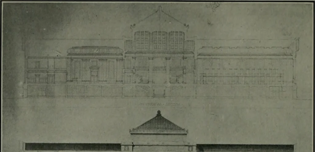 An illustration from The Architect & engineer of California and the Pacific Coast, 1905, leaf 243