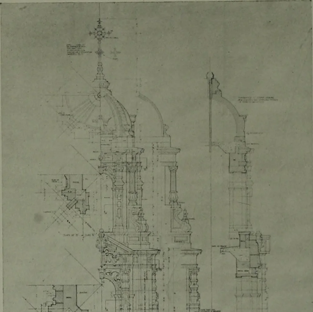 An illustration from The Architect & engineer of California and the Pacific Coast, 1905, leaf 272
