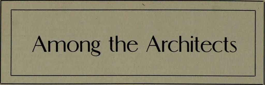 An illustration from The Architect & engineer of California and the Pacific Coast, 1905, leaf 468