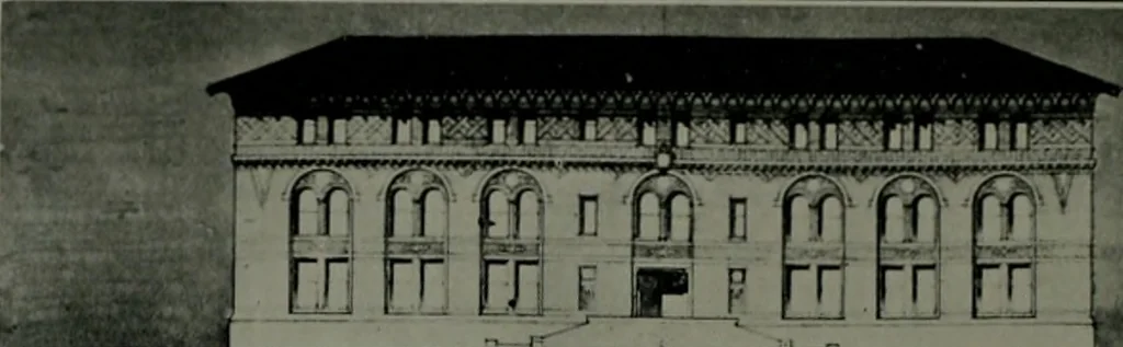 An illustration from The Architect & engineer of California and the Pacific Coast, 1905, leaf 57