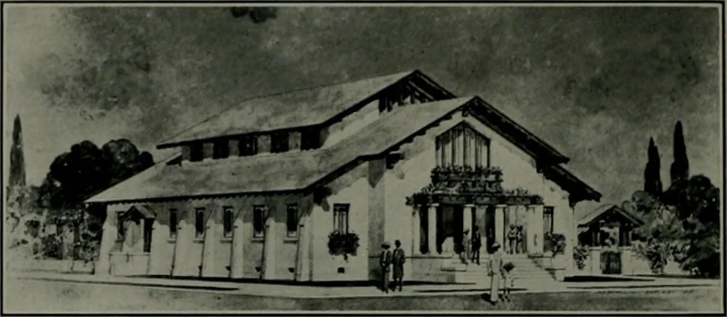 An illustration from The Architect & engineer of California and the Pacific Coast, 1905, leaf 83
