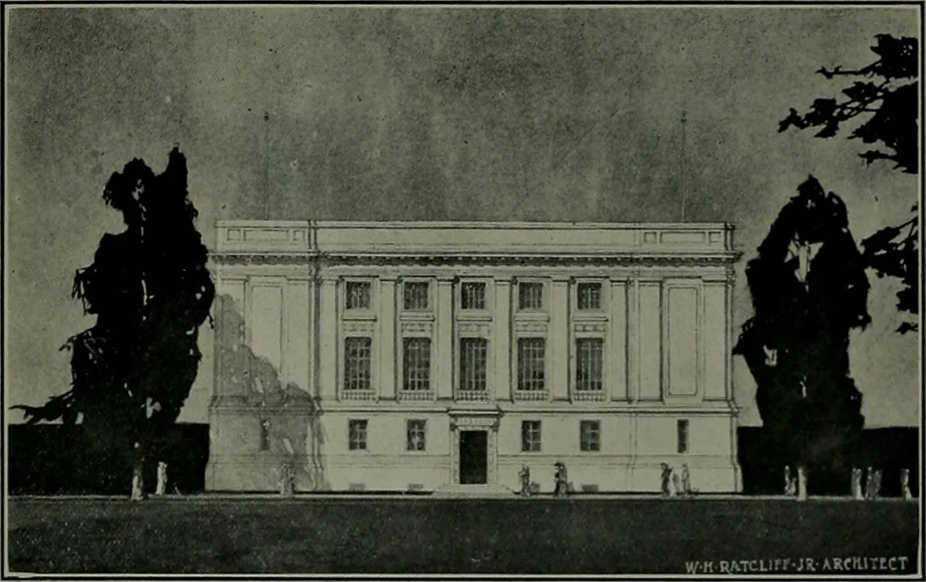 An illustration from The Architect & engineer of California and the Pacific Coast, 1905, leaf 86