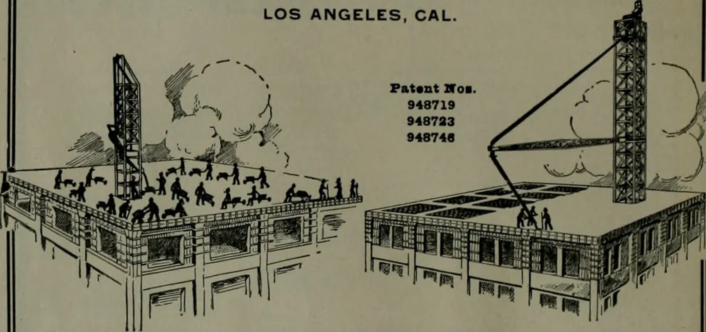 An illustration from The Architect & engineer of California and the Pacific Coast, 1905, leaf 9