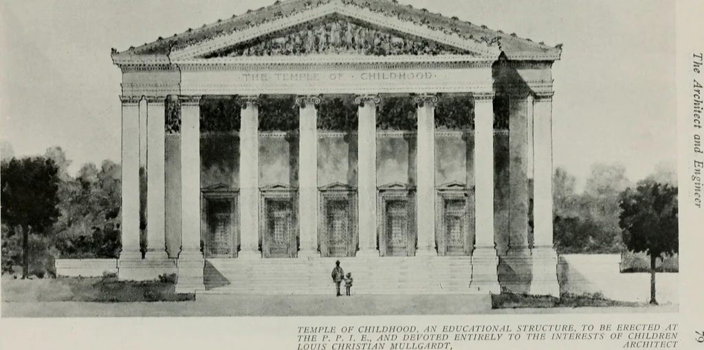 An illustration from The Architect & engineer of California and the Pacific Coast, 1905, leaf 268