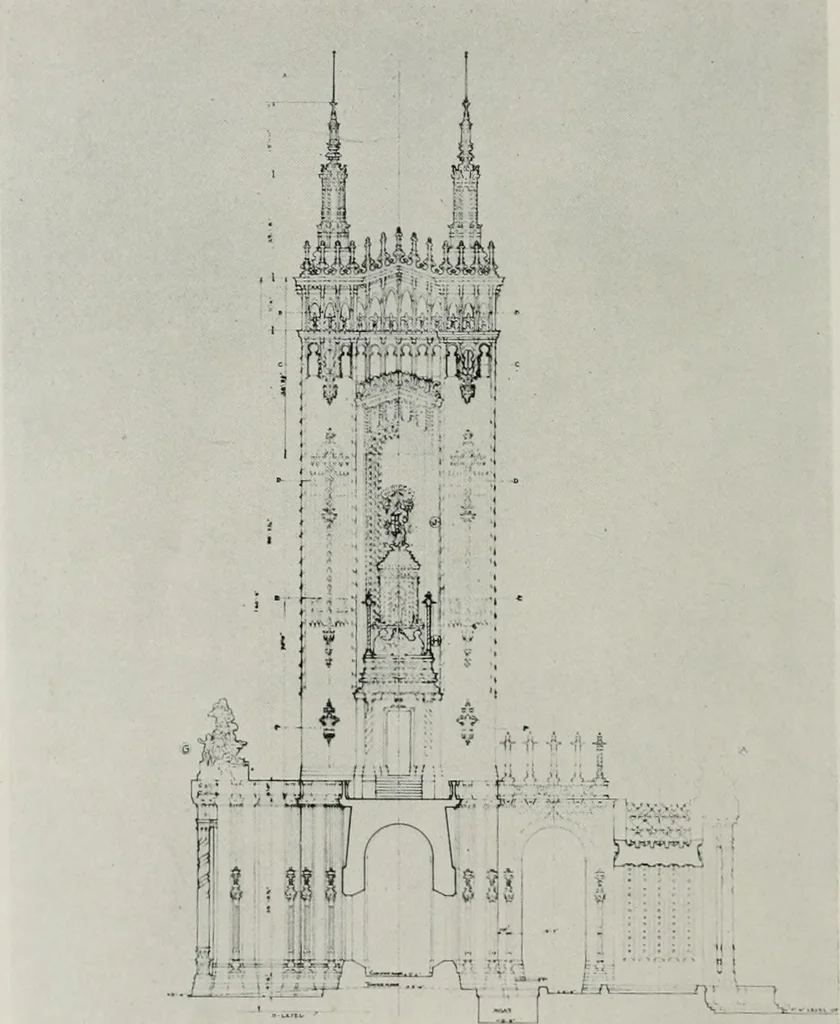 An illustration from The Architect & engineer of California and the Pacific Coast, 1905, leaf 271