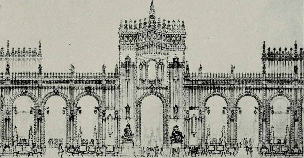 An illustration from The Architect & engineer of California and the Pacific Coast, 1905, leaf 274