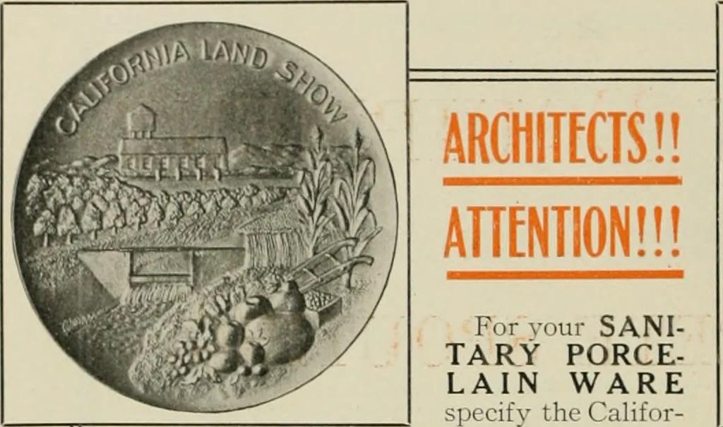 An illustration from The Architect & engineer of California and the Pacific Coast, 1905, leaf 33